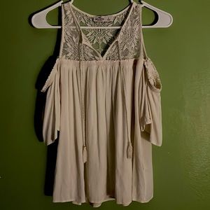 Hollister Short Sleeve Blouse Off Shoulder
